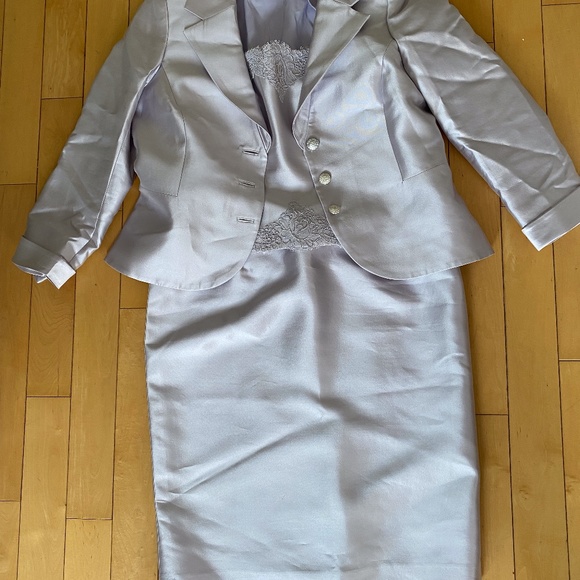 Lilac Skirt Suit 3pcs - Picture 6 of 11
